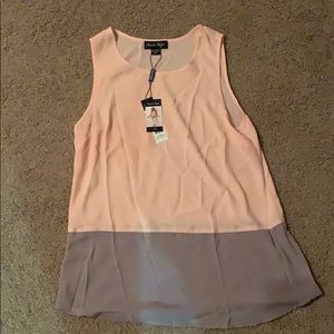 NWT Beautiful peach/taupe top.  Size S/M